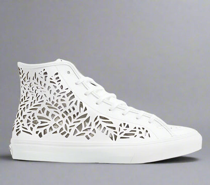 VANS | SK8-HI DECON (CUTOUT)| LEAVES/WHITE